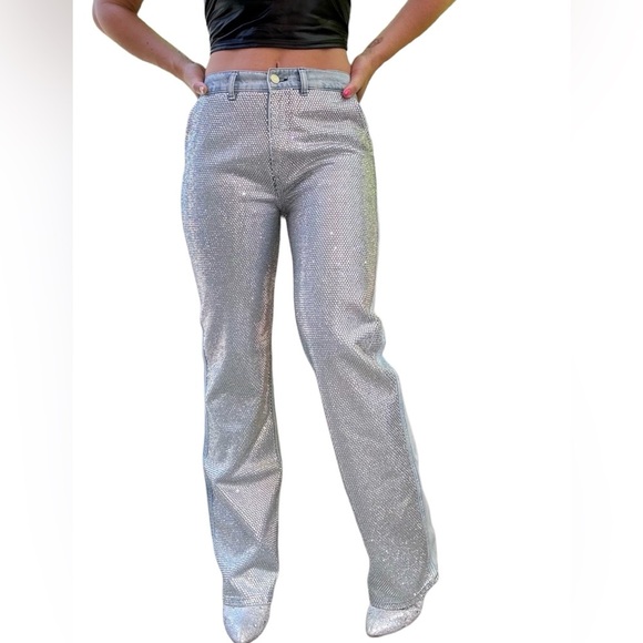 FRAME Atelier Le Jane Crystal Jeans SIZE 27 - Picture 3 of 13